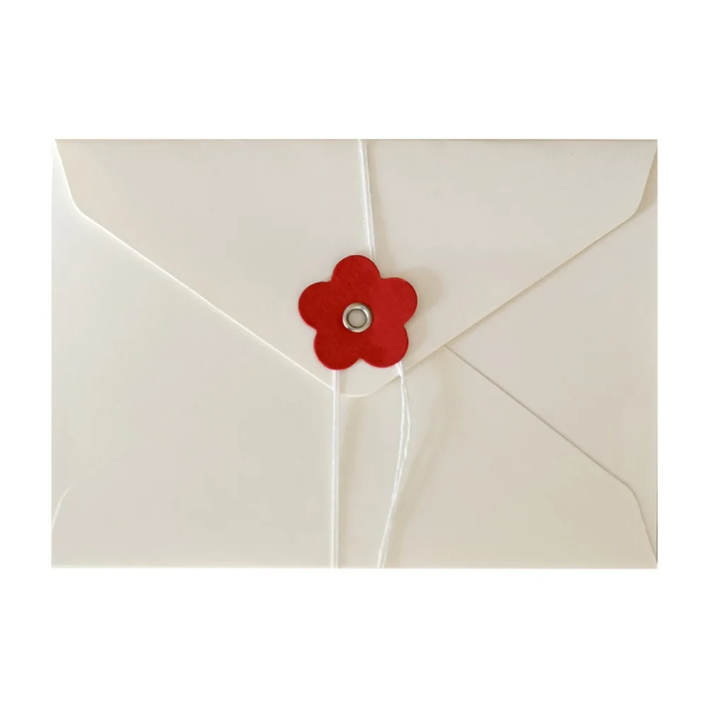 20Pcs Vintage Valentine Window Envelopes Love Cash Envelope Kraft Paper Envelopes Gift Envelope with Button String Tie