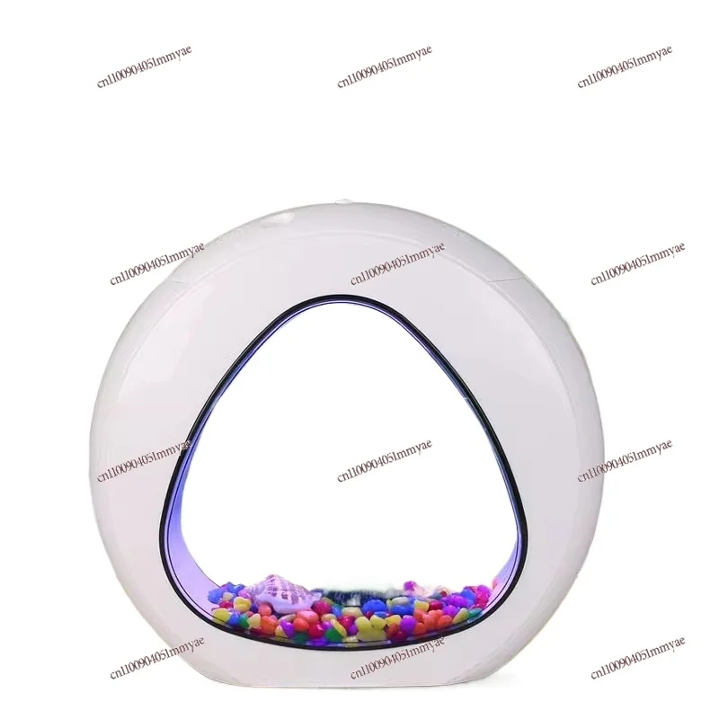 

Mini Small Desktop Creative Ornamental Goldfish Tank Office Ecological Lazy Fish Tank