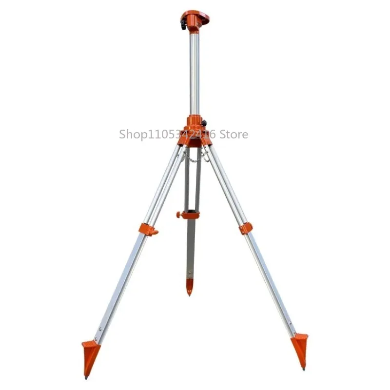 Heavy Duty Aluminum Survey Tripod for Total Station & Laser Level - 1.66m Elevating Flexible Stand