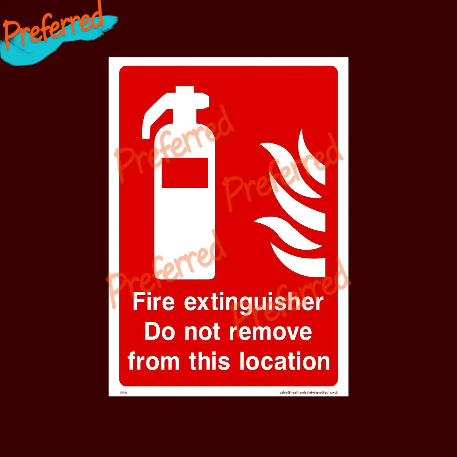 Fire Extinguisher  Alarm  Call Point  Keep Clear -  Warning Sign Stickers Vinyl Decal  Die-Cut Reflective Waterproof PVC