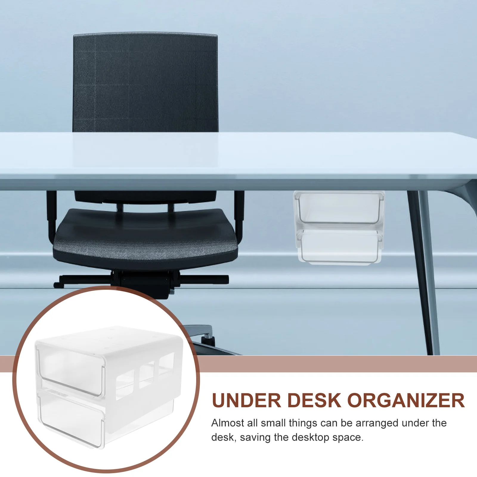 

under Table Storage Box Large Capacity Drawer for Desk Halloween Home Office Pp