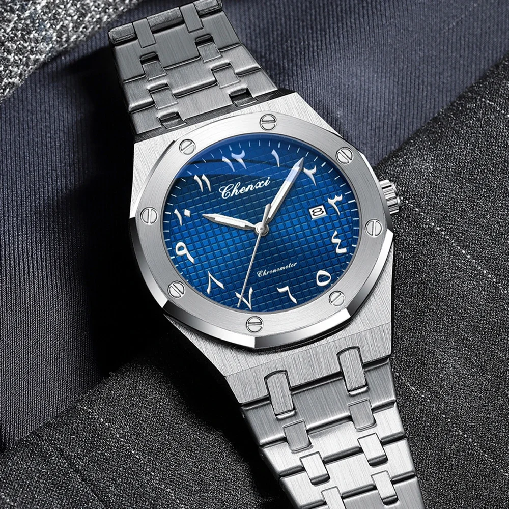 CHENXI 82482 Luxury Watch Automatic Movement Men's Watch Steel Belt Calendar Waterproof Luminous Watches for Men Reloj Hombre
