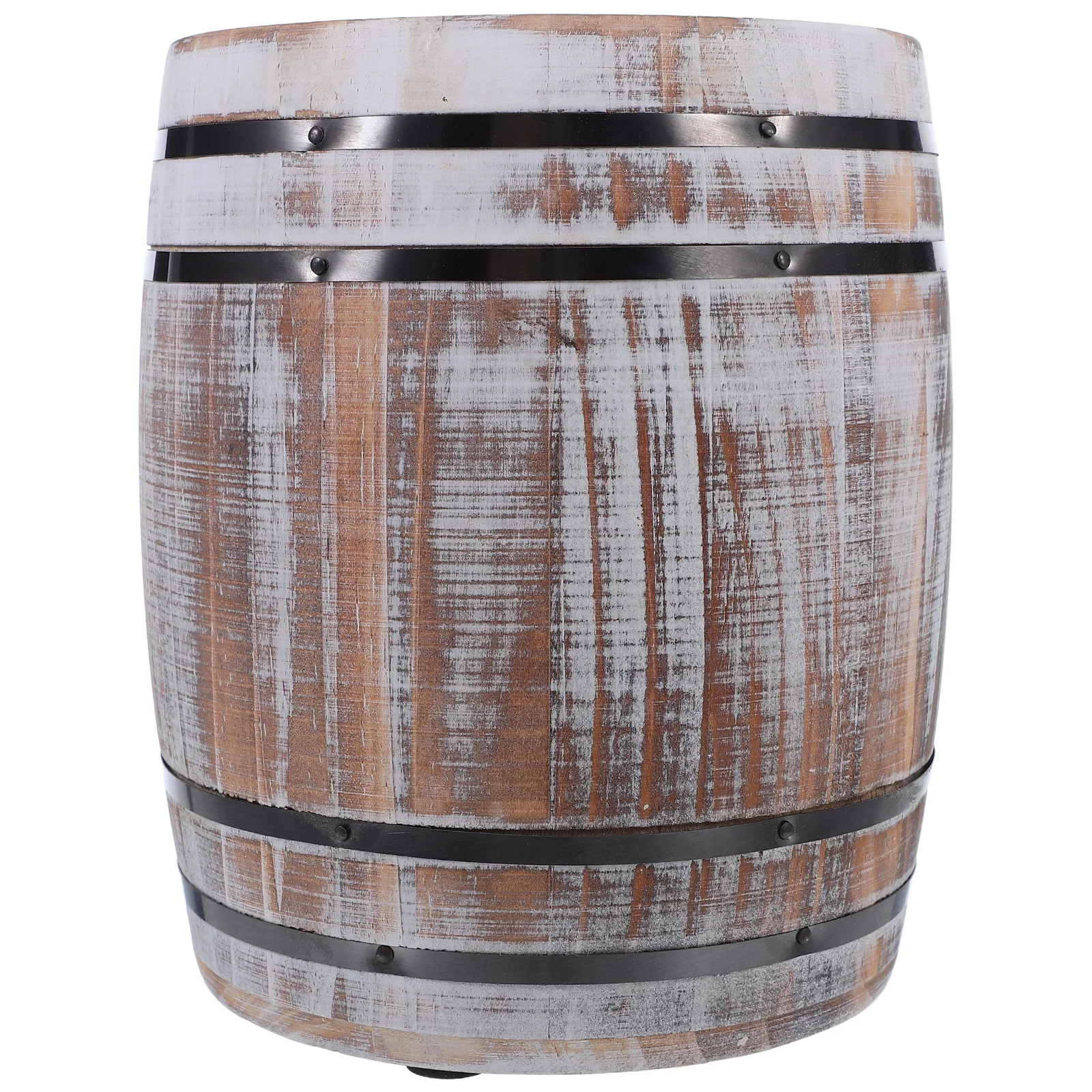 

Wood Chopstick Holder Wine Barrel 7.27x5.70x5.70 Rustic Natural Wood Utensil Organizer Chopsticks Spoon Holder