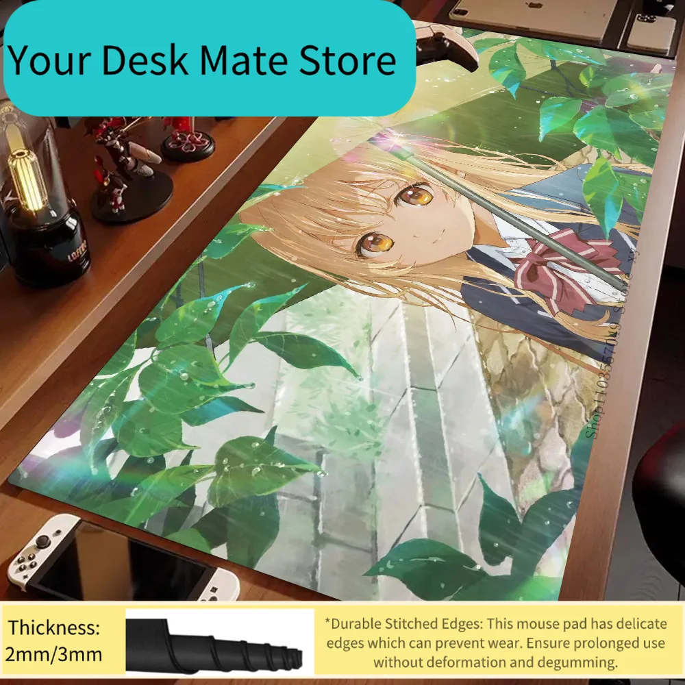 1PC Shiina Mahiru Floor Mat Mouse Mat Desk Mat With Pad Gaming Accessories Prime Gaming XXL Keyboard Pad Padding Mat