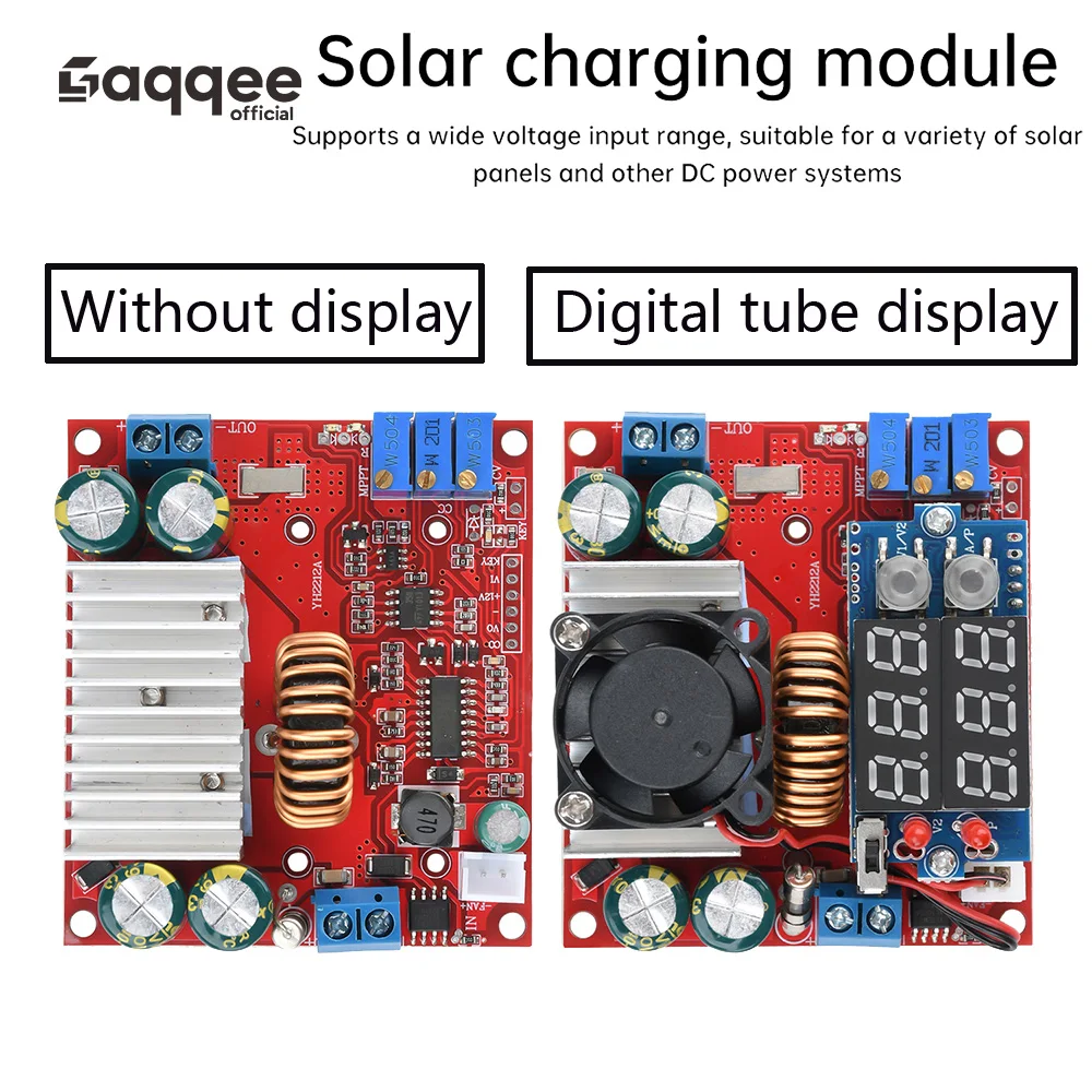 DC 6–50 V 15 A MPPT Konstantspannung Konstantstrom Boost Synchronous Gleichrichtung Solarlademodul Einstellbare Stromversorgung