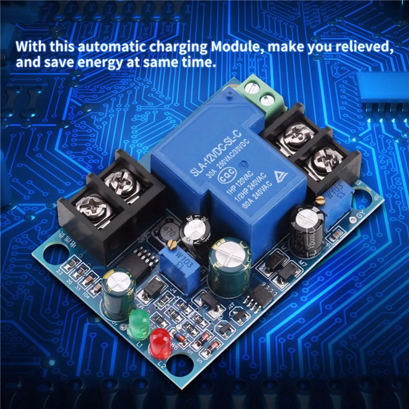 A14M 2X 30A 24V Automatic Battery Charging Controller Protection Module YX1708 Battery Undervoltage Charge Control Module
