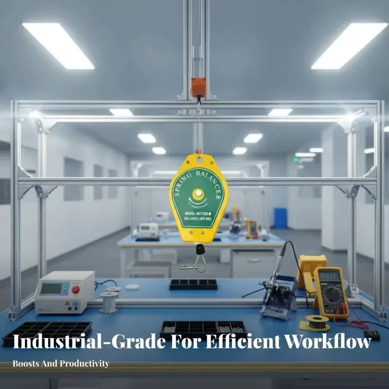 Steel Wire Rope Spring Balancer 3 to 5Kg Load Long-Lasting Coil Hanging System Space-Saving Ergonomic Design