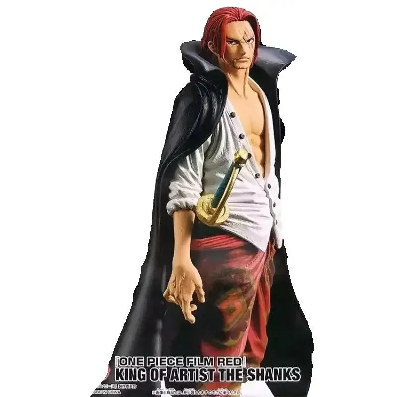 

New 23cm Original Genuine Four Emperors RED Red Hair Shanks Exquisite Figurine for Boys As A Surprise Birthday Gift Domineering