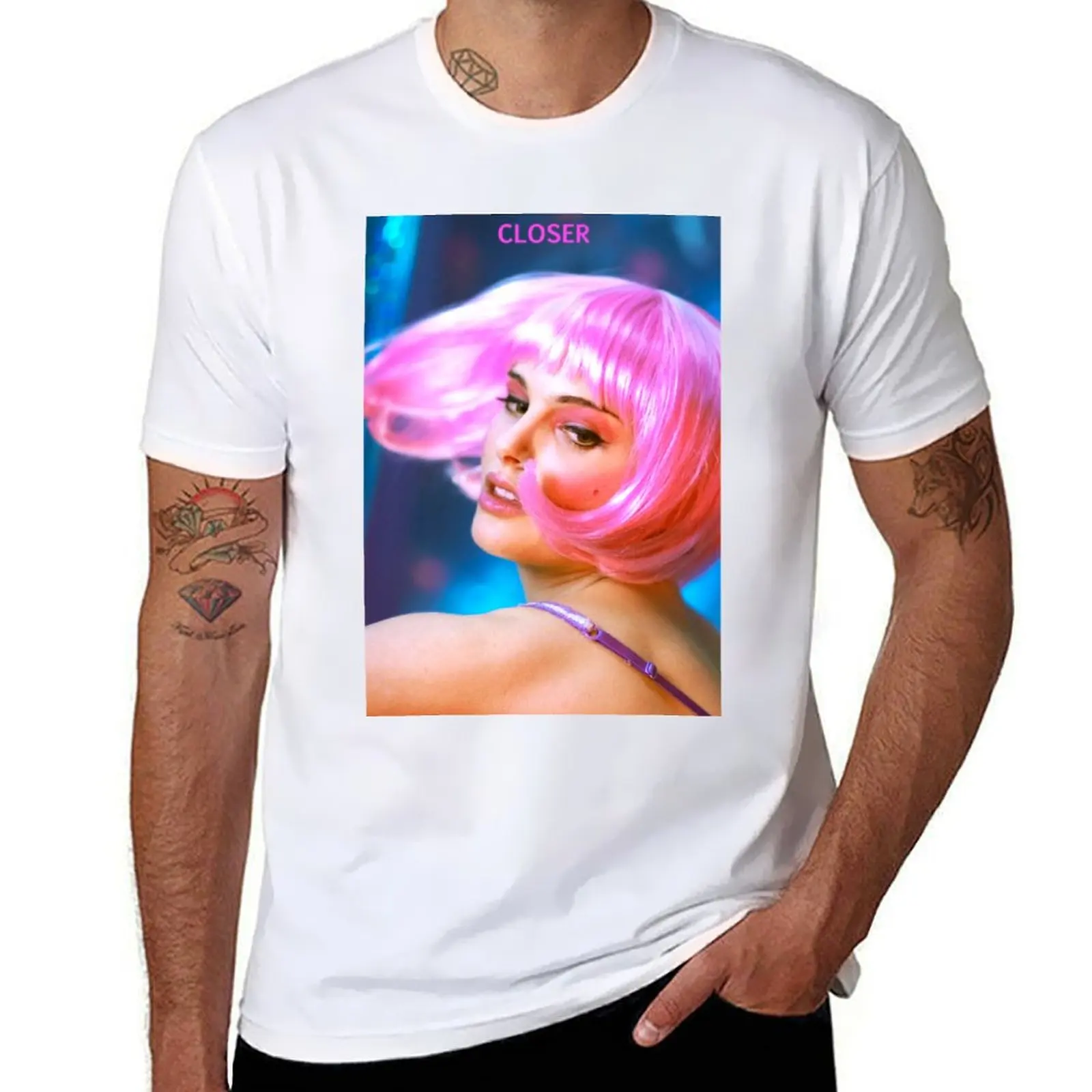 

Closer - Natalie Portman T-Shirt cotton t shirts man 100% cotton t shirt man T-Shirt