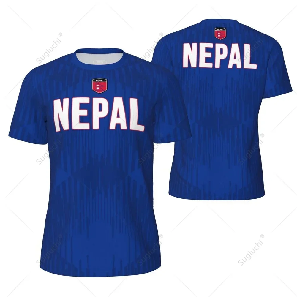 NEPAL Flag 3D Print Sports Quick-dry Breathable Men T-shirt Outdoor Football Jersey Loose Short-sleeve Parent-child Top Clothes