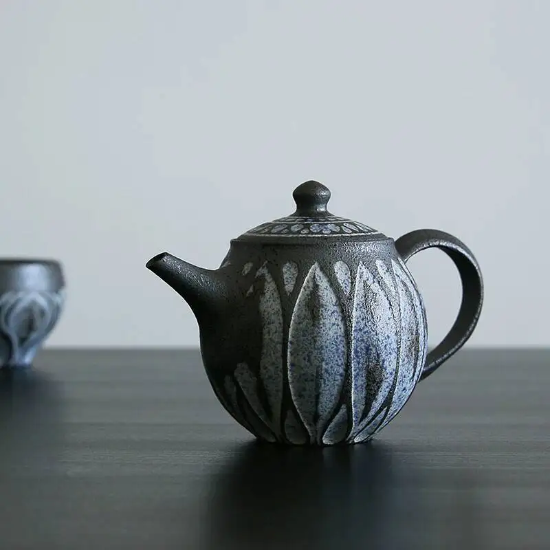 

В наличии: Японский импортный чайник ручной работы, набор для чая в японском стиле, полностью ручная работа, керамика Такашита Наото.