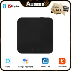 ZigBee-Puerta de enlace inteligente multimodo, Hub de malla compatible con Bluetooth 3,0, funciona con la aplicación inteligente Tuya, Control por voz, Alexa y Google Home