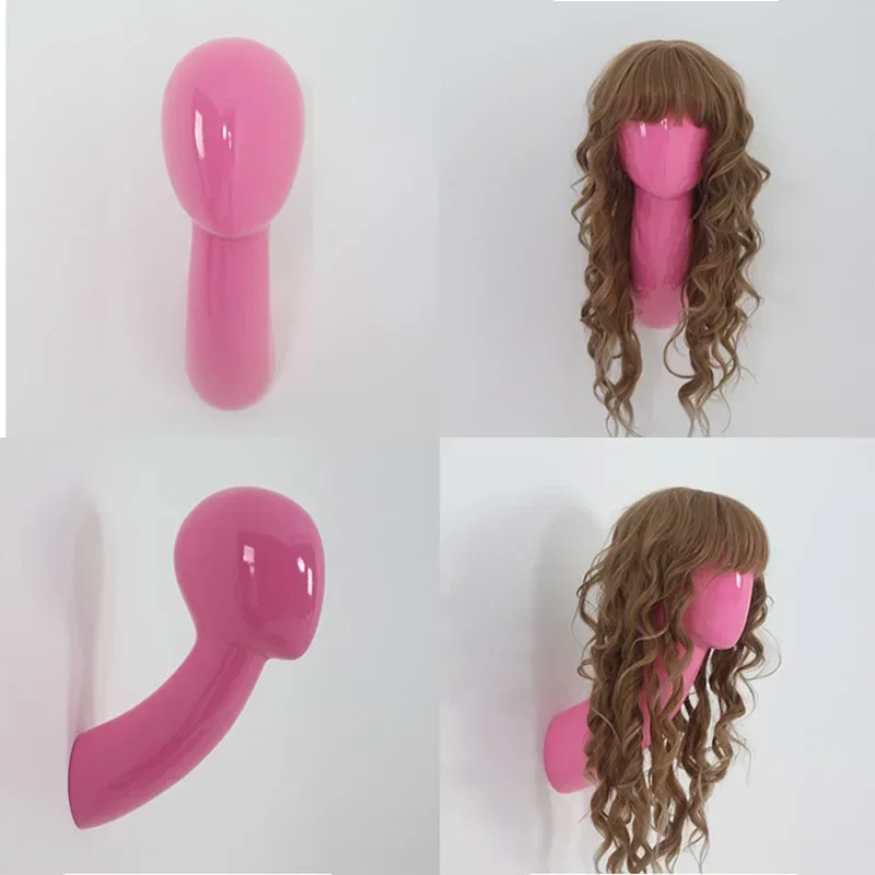 1 Piece Fiberglass Wall Hanging Model Mannequin Head For Wigs And Hat Display