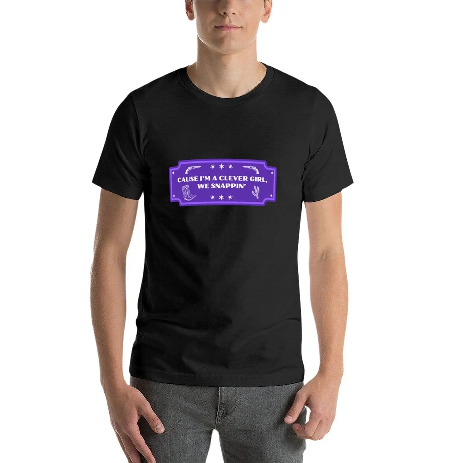 ya ya - in purple cowboy carter aesthetic for bookish girlies T-Shirt for a boy mens champion t shirts