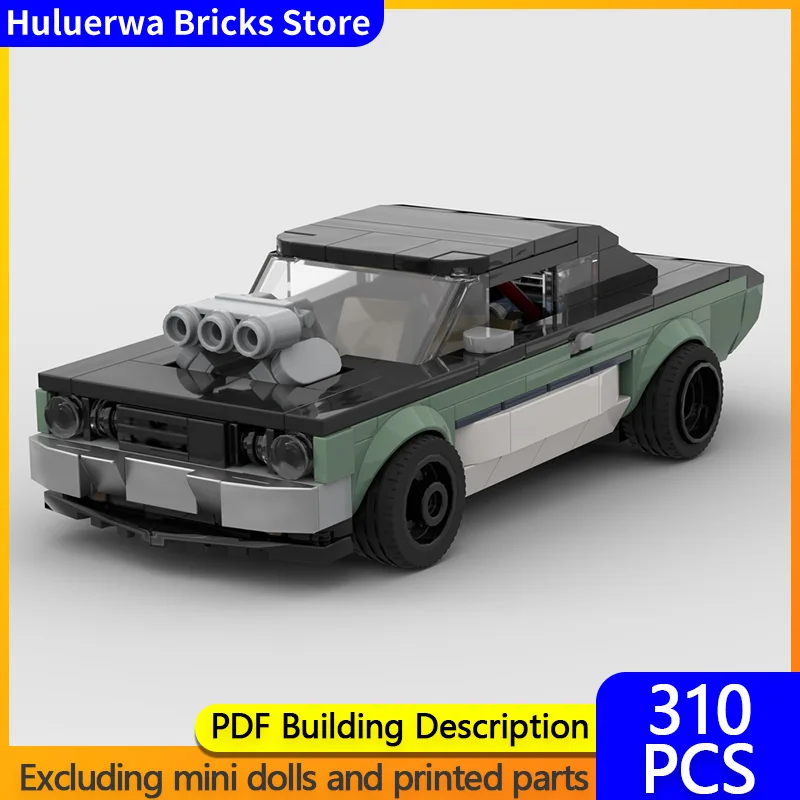 

Speed Hypercar Model MOC Building Bricks Dart American Muscle Car Modular Technology Gifts Holiday Assemble Children Toys Suit