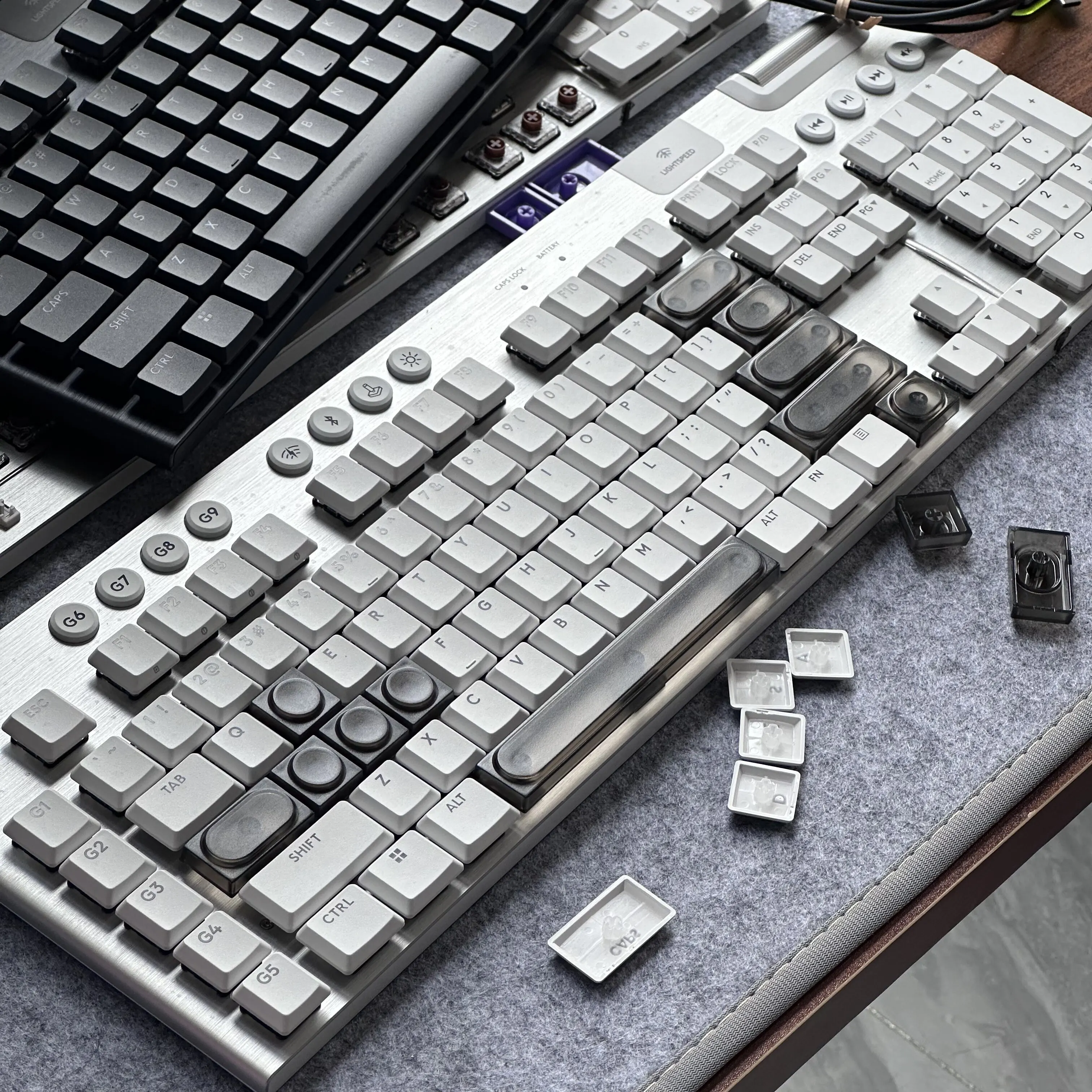 Doys toy keycap single engraved 16 colors transparent matte German PC mechanical disk keycap color building block