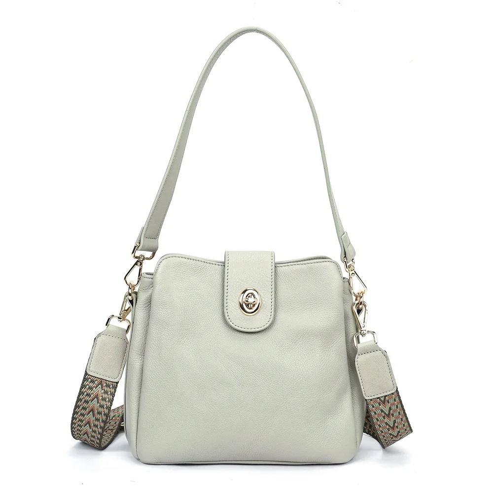 

Angel kiss Shoulder Bag Women Fashion Handbags Genuine Leather Bags Female Satchel Big-capacity Handbag Purse bolsa feminina