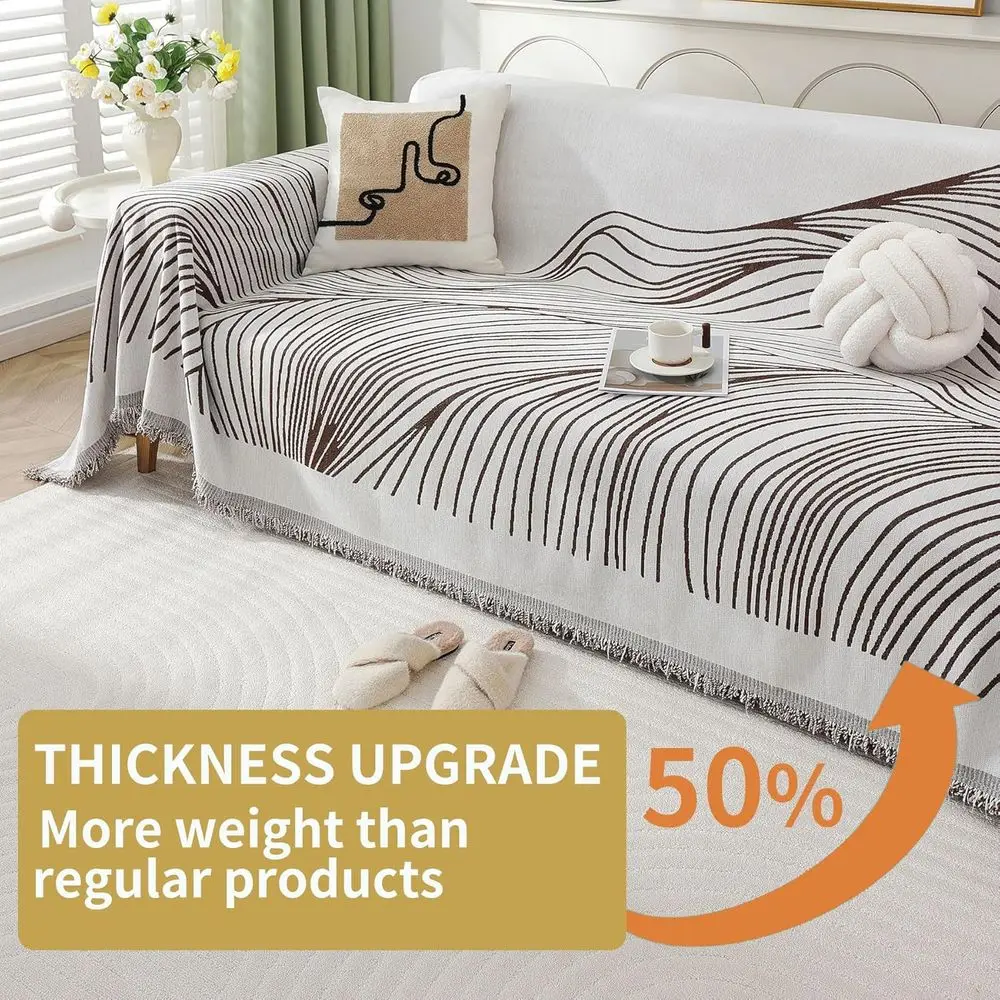 Pelindung Sofa 3-Bantalan Ramah Hewan Peliharaan, Dapat Dicuci, untuk Sofa Bentuk L, 71x134 - Anti-Selip, Tebal, untuk Anak-Anak dan Anjing