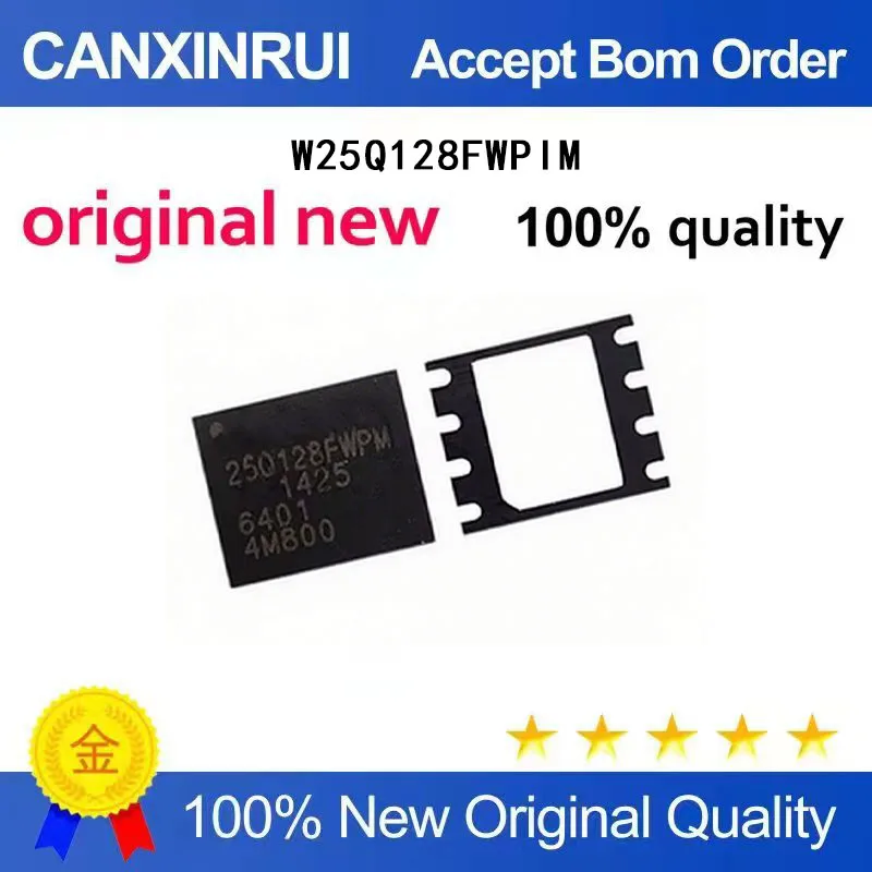 (5-100 Pieces) W25Q128FPWM 25Q128FPWM WSON8 Package 128MB Spot Chip IC