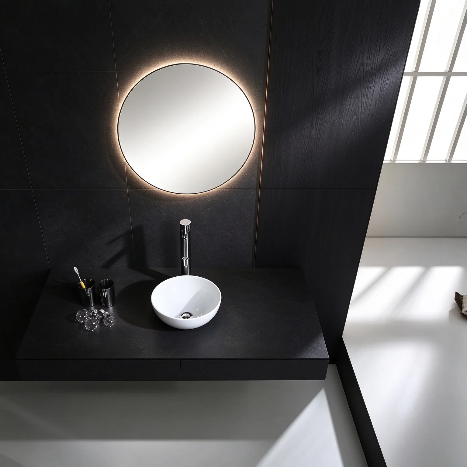 White Ceramic Vessel Sink and Faucet Combo Flower Style Above Counter Bar Vanity Basin Bowl Countertop Washbasin for Bathroom