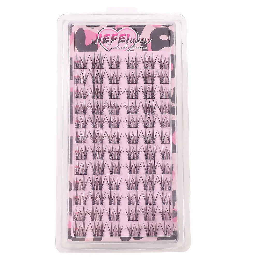초보자를 위한 착용하기 쉬운 인조 속눈썹 - 자연스럽고 매력적인 외관의 72개 클러스터, 길이 11mm-13mm, D자형 컬, 슈트