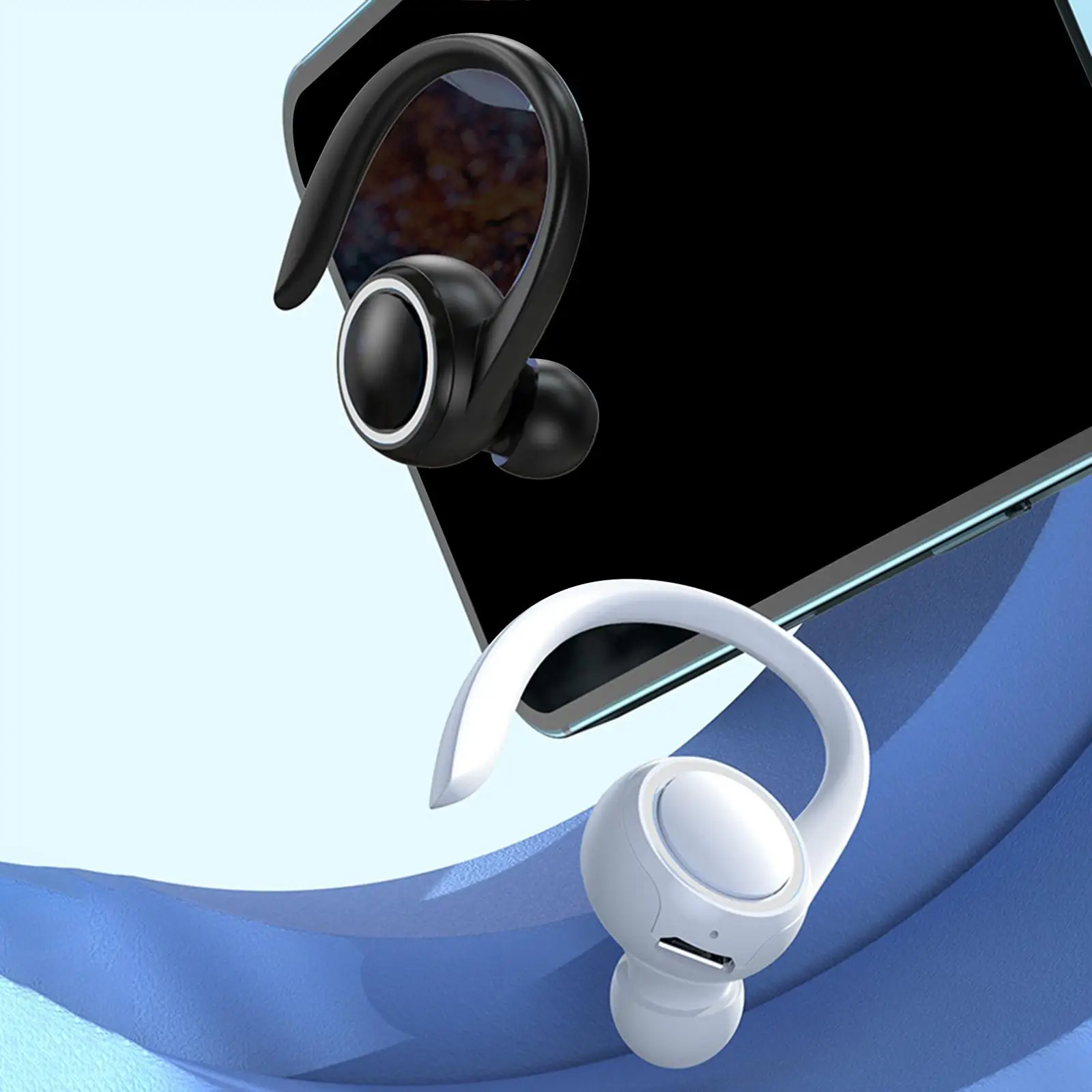 Auricular Bluetooth único resistente al agua y al sudor para correr