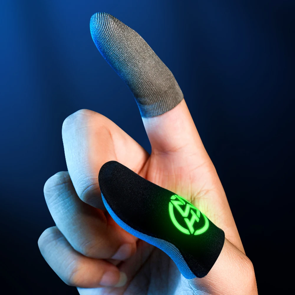 20 Pcs Gaming Finger Cover Sweatproof for PUBG Gamer Fingertips Cover Anti-slip Finger Cots Cover for Touch Screen Mobile Gaming