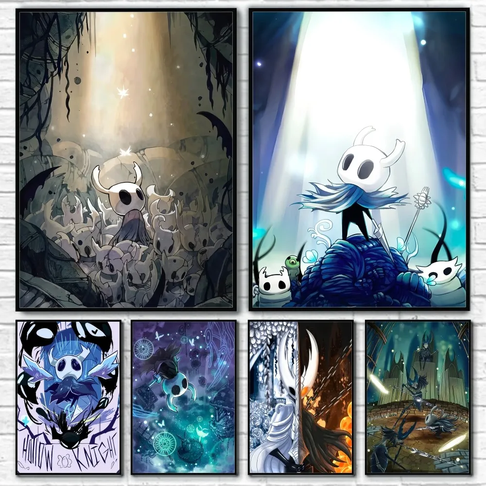 

Hollow Knight Game Poster Room Decor Home Decoration Wall Art Printing Waterproof Bathroom Room BedRoom Posters Gift