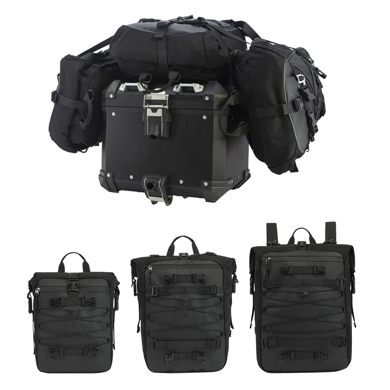 

Мотоциклетная сумка, седельная сумка, сумка-бампер, хвостовая сумка 10/20/30 л, дорожный багаж для езды, рюкзак, задняя стойка для мотоцикла, сумка для хранения багажника