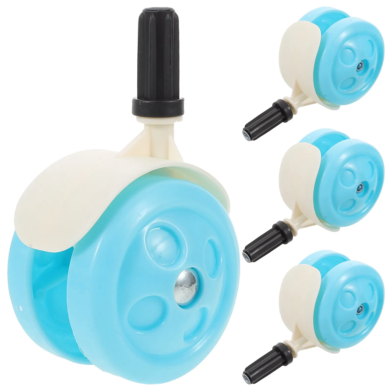 4Pcs Baby Walker Wheel Accessories Universal Plastic Replacement Casters Silent Wear Resistant 360 Rotation for Walkers Smooth