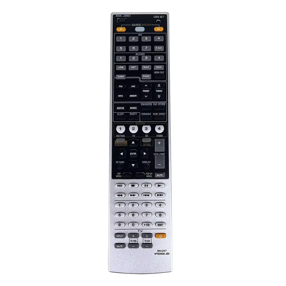 Remote Control use for Yamaha AV Receiver RAV347 WT92830 RX-V1067