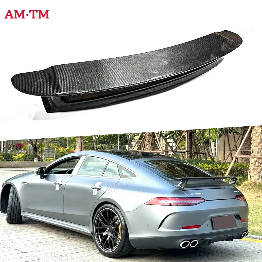 Für Mercedes-Benz AMG GT GT50 GT53 GT63 Viertürer Carbonfaser-Spoiler Heckflügel Auto-Rennsport-Styling Hecklippenflügel