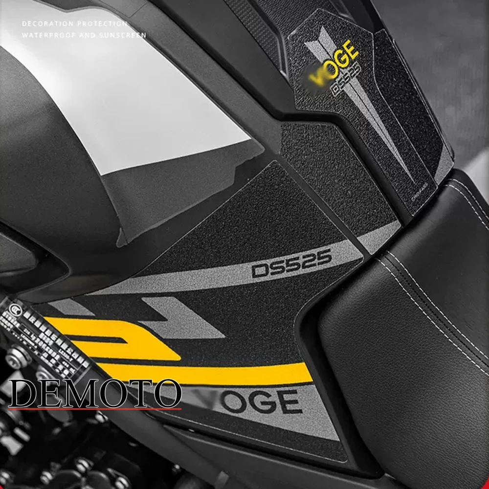 

For LONCIN VOGE 525DS 525DSX 2023 2024 Motorcycle Tank Pad Protector Waterproof Sticker Gas Tank Traction Pad Side Decal