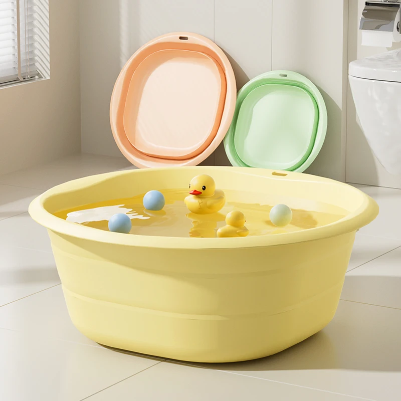 

Portable Thiened Plastic Face Wa Basin Travel Laundry Basin Home Use Student Dormi Utili Sink Baby Waing Basin