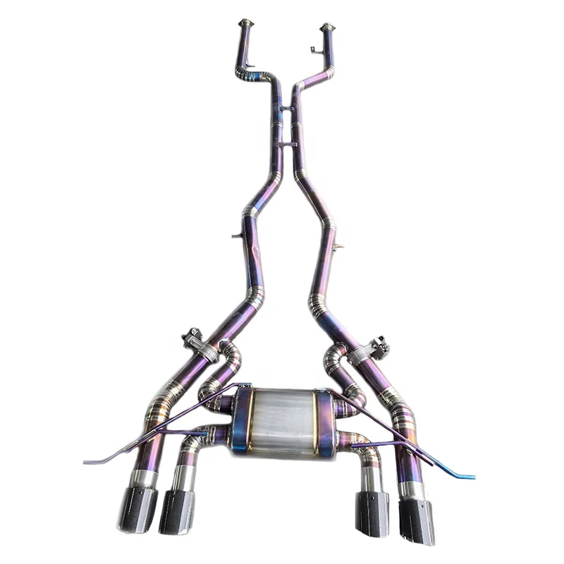 Customized Exhaust For S58 M3 G80 G81M4 G82 G83 3.0t Equal Length Midpipe Valved Muffler Titanium Exhaust Sport Catback