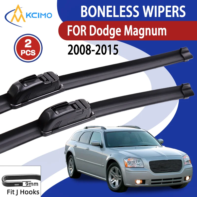 HD leise, langlebige U-Typ-Wischerblätter ohne Knochen, 22 Zoll + 22 Zoll, kompatibel mit Dodge Magnum 2008–2015