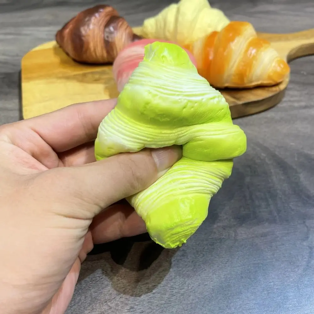 Sticky Food Artificial Bread Fake Slow Rising Simulation Croissant Squishy Hand Relax Cartoon Soft Rebound Birthday Gift