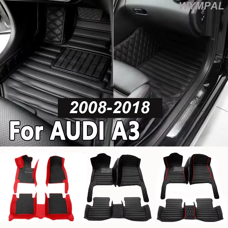 Car Floor Mats For AUDI A3 Hatchback 2008 2009 2010 2011 2012 2013 2014 2015 2016 2017 2018 Car Accessories