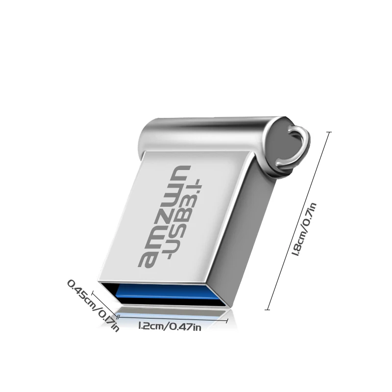 Mini clé USB 3.1 en métal, 16 Go, 32 Go, 64 Go, 128 Go, lecteur flash, disque U