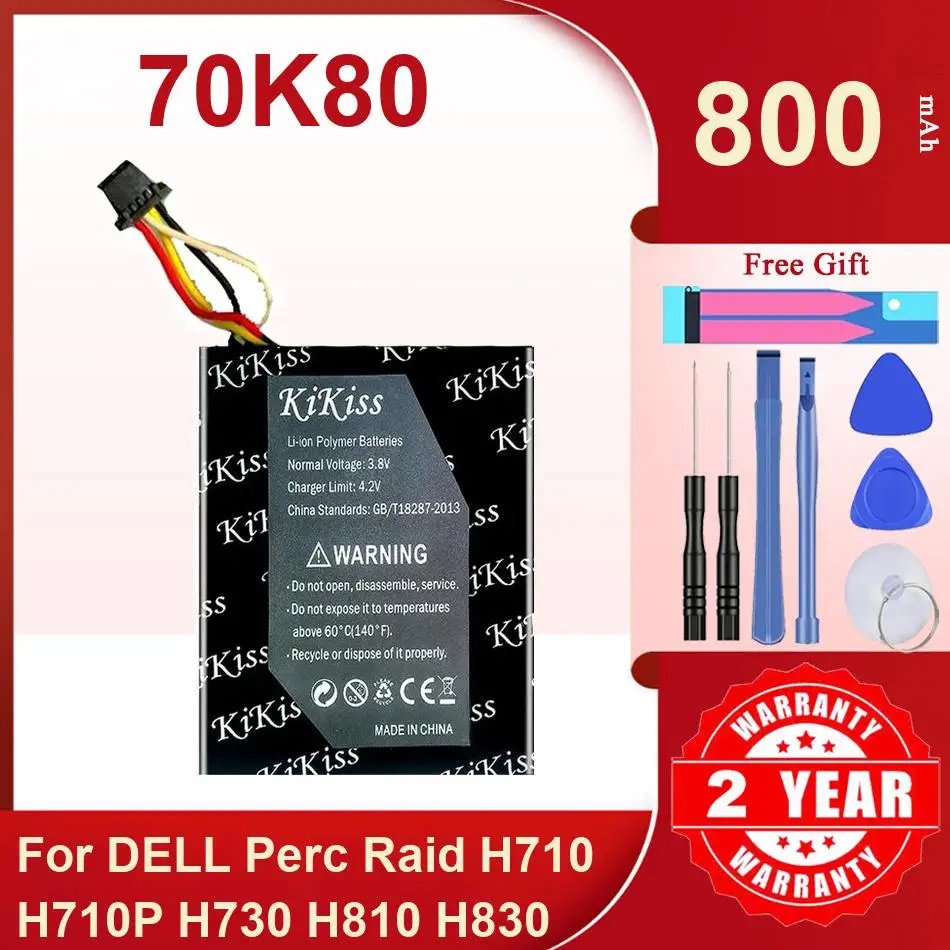 

Аккумулятор Kikiss 800 мАч 70K80 для DELL Perc Raid H710 H710P H730 H810 H830