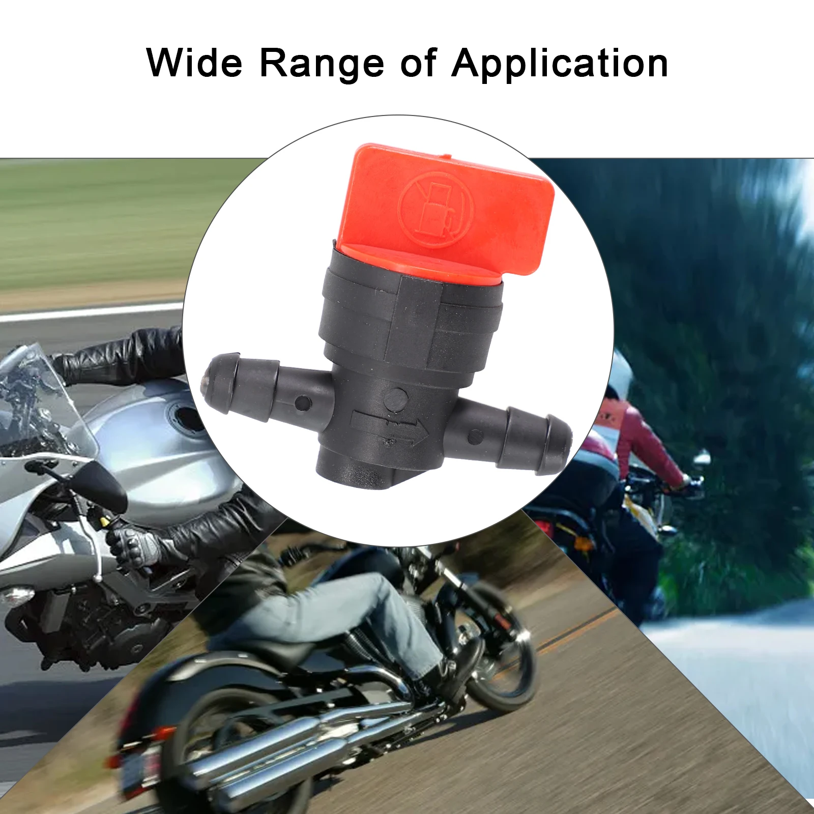 

8mm Fuel Switch Valve - In-Line Petrol On-Off Tap Suitable For Motorcycle ATV Lawnmower New Reliable Replacement Accessory