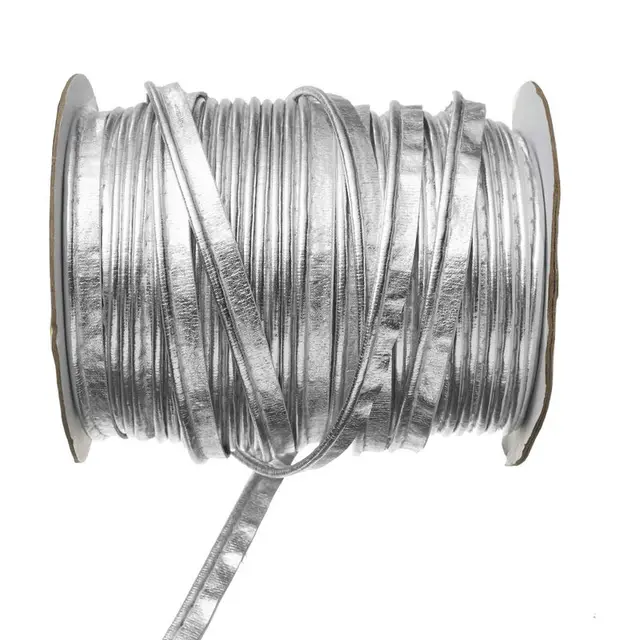 5Meter Gold Faux Leather Insertion Cord Flanged Rope Piping Upholstery Sewing 3
