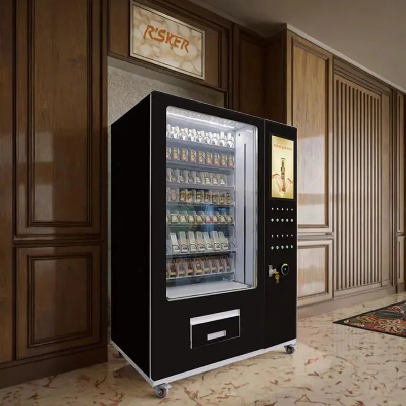 Deposit Smart Standing Fragrance Perfume Vending Machine LED Touchscreen Compressor Cooling Coin/QR/Token Payment SDK Business