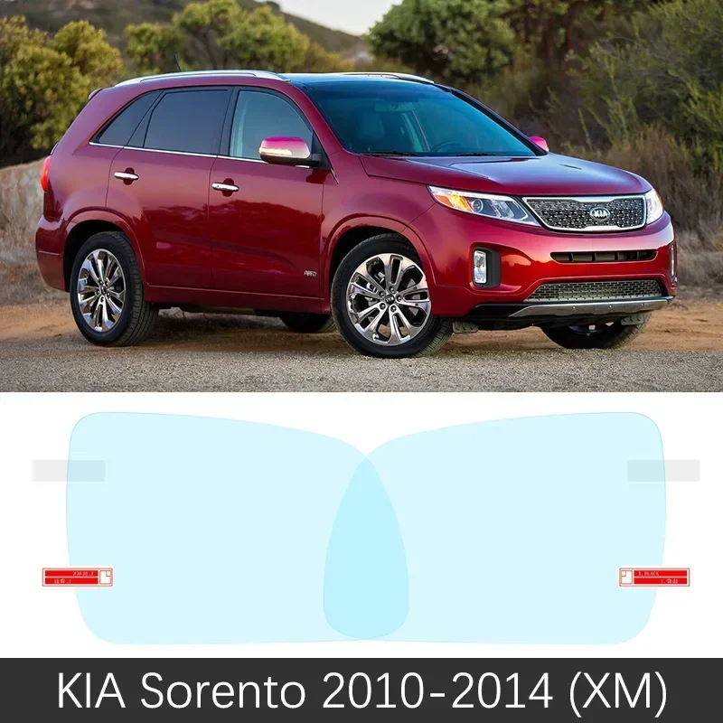 Full Cover Rainproof Anti-Fog Film For Kia Sorento 2010~2019 XM UM Prime R Rearview Mirror Car Films Sticker Accessories