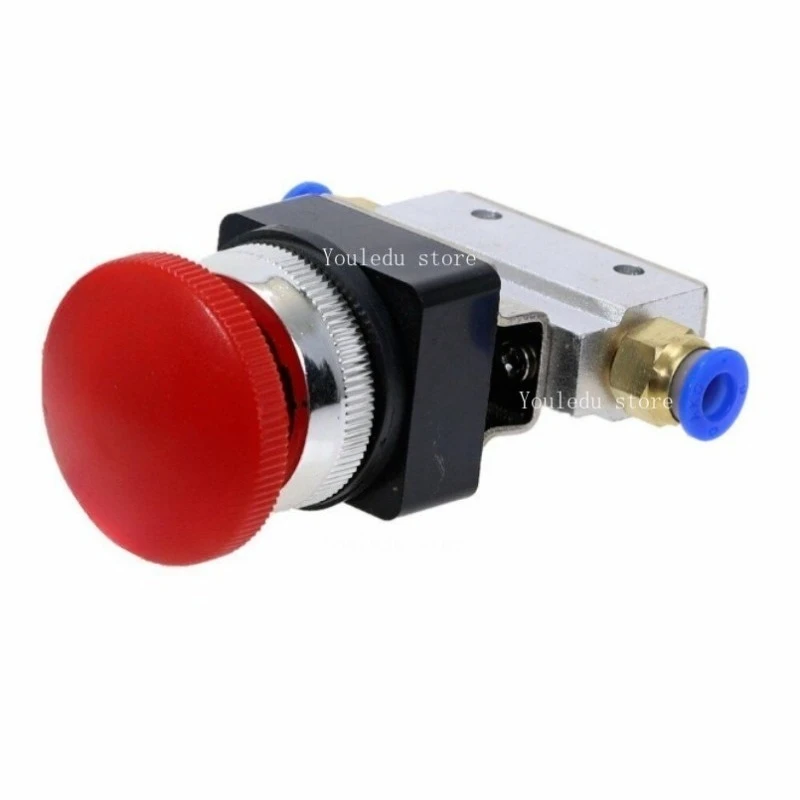 

Красная кнопка аварийной остановки, 1 шт., самоблокирующийся, 2-позиционный, 3-ходовой, воздушный механический клапан, 1/8 дюйма