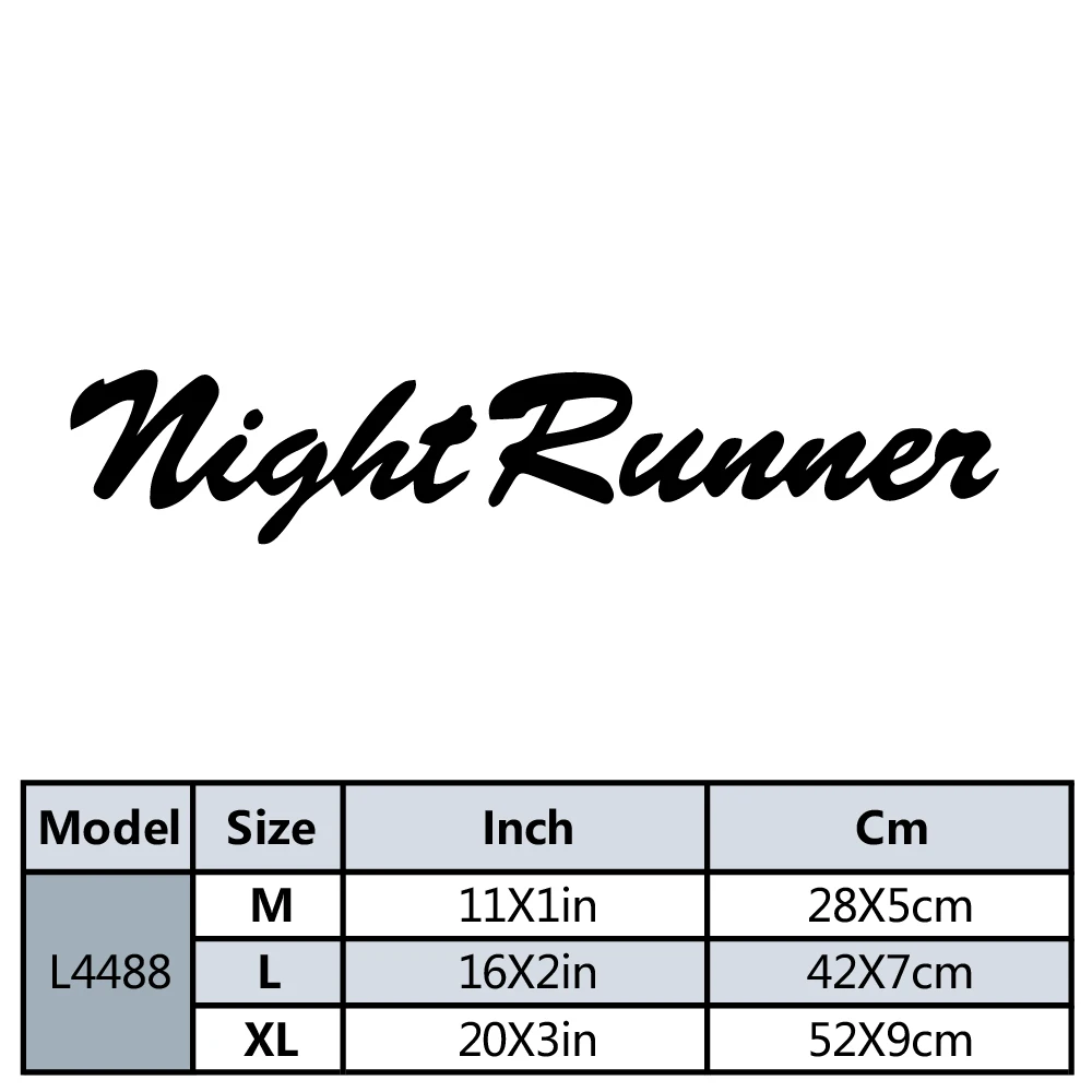 Newest Night Runner Car Stickers And Decals Car Both Body Stickers Decal Car Wrap Vinyl Film Automobiles Products Car