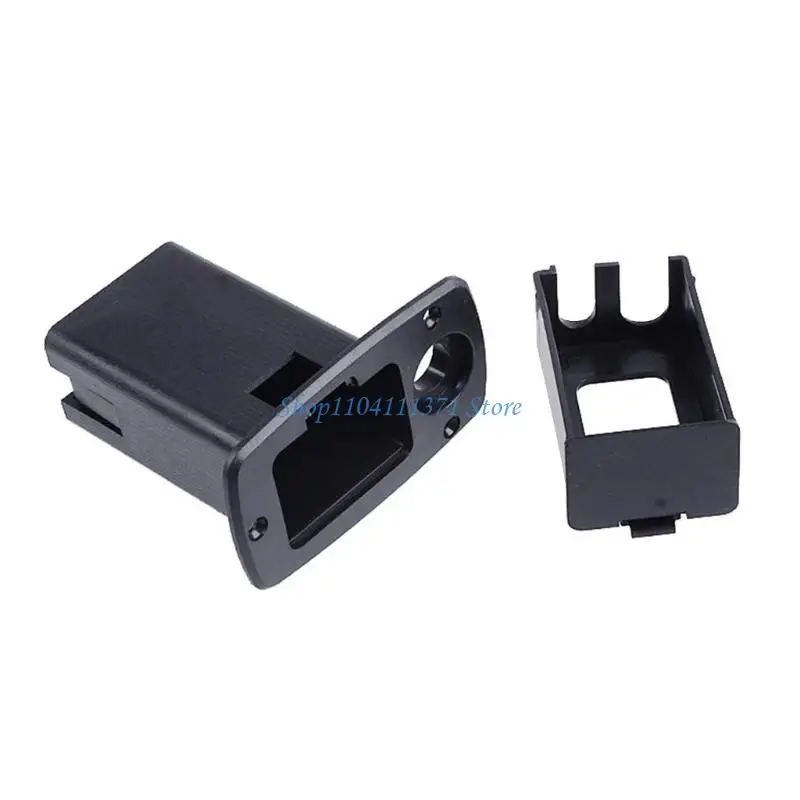P9FC Plastic Black Electric Guitar Bass Battery Case Replacement  9V Active Guitar Bass Pickup Battery Box Easy to Replace