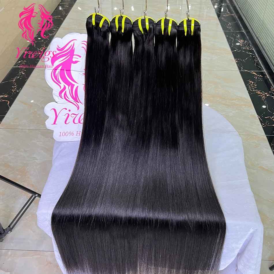 Bone Straight 100% Human Hair Bundles Vietnamese Unprocessed Raw Virgin Hair Weave Extensions For Women