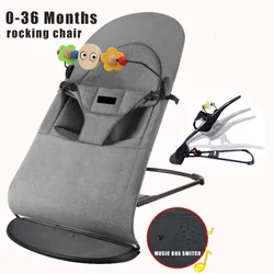 Baby Bouncer 0-36 Months Baby Music Rocking Chair Swing Chaise Longue For Baby Resting Chair Rocking Chairs For Baby Children