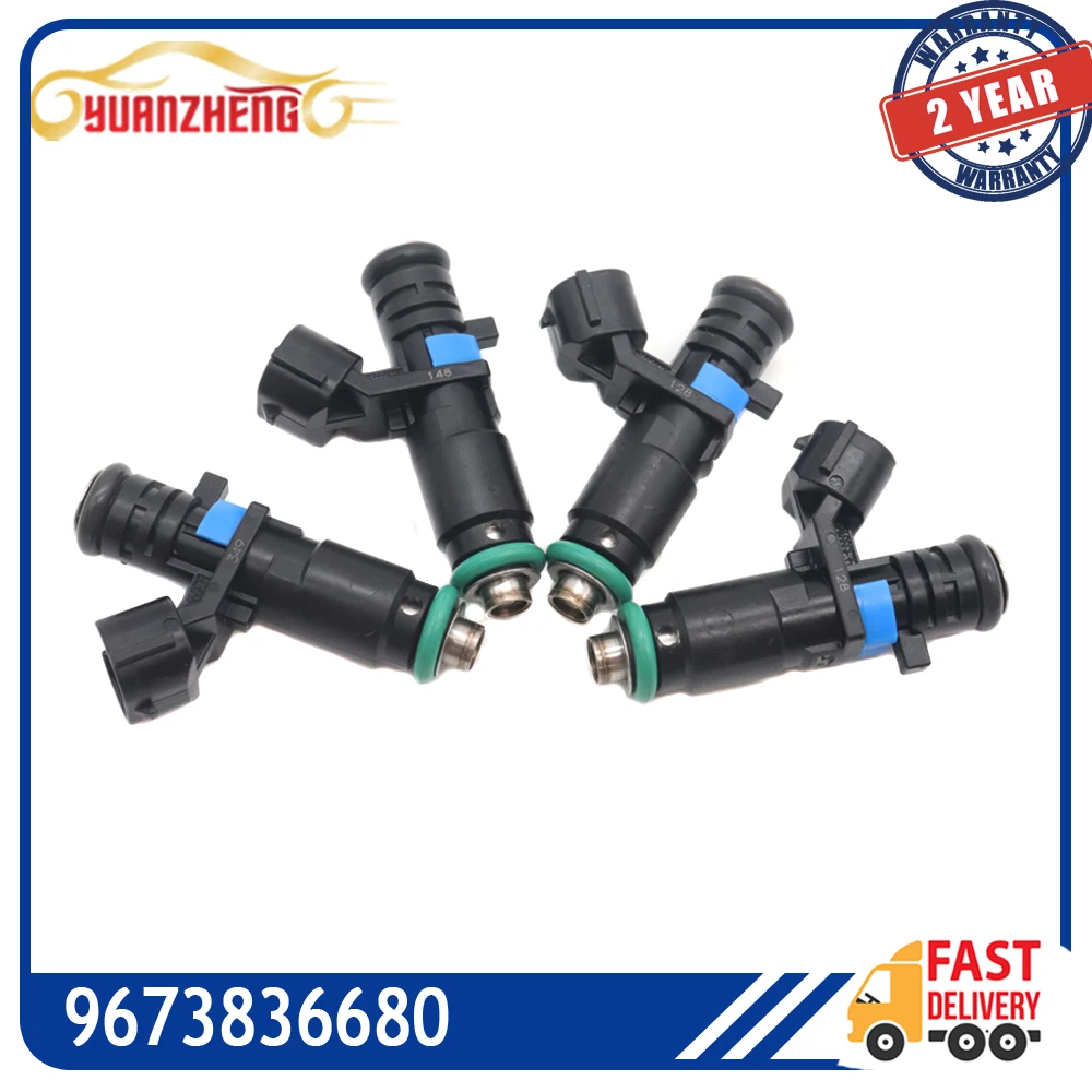 

4PCS 9673836680 Fuel Injectors For Peugeot 301 1.6 For Citroen C4 1.6 0280157141